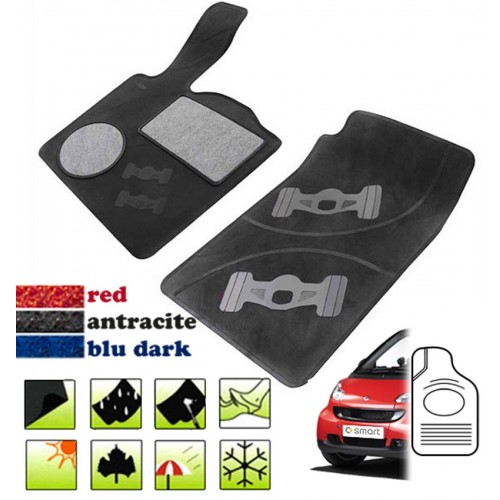 Tappetini Smart Gomma E Moquette Tappetini Smart Gomma E Moquette